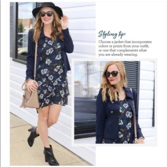 CAbi 3460 Pirouette Floating Flowers Dress Large VGUC - Picture 9 of 9